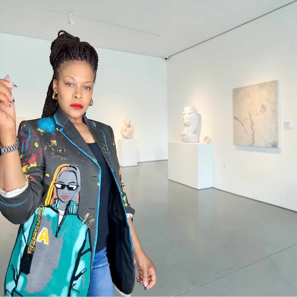 Colorful Graphic Blazer